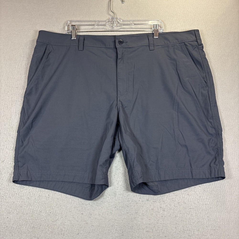 Duluth Trading Armachillo Chino Shorts Mens 46 Gray Nylon Standard Fit Hiking